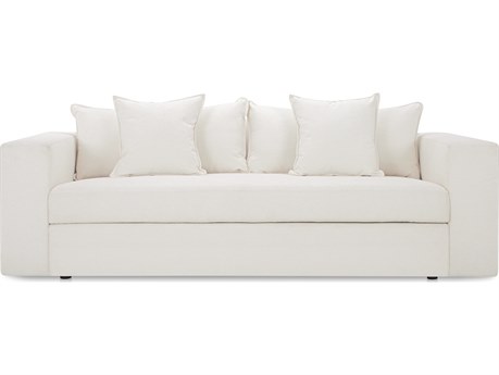 Moe's Home Kiran White Upholstered Sofa