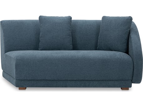 Moe's Home Fraser Right Arm Facing Blue Upholstered Sofa