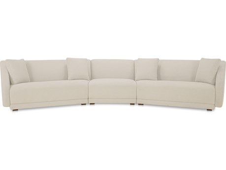Moe's Home Fraser Beige Upholstered Sectional Sofa