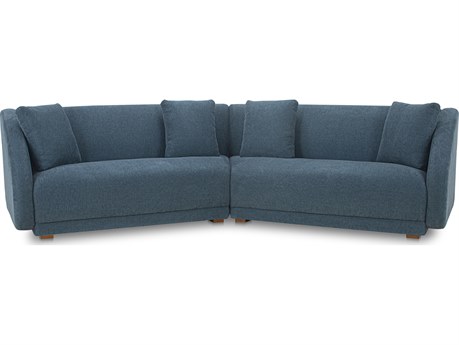 Moe's Home Fraser Blue Upholstered Sofa