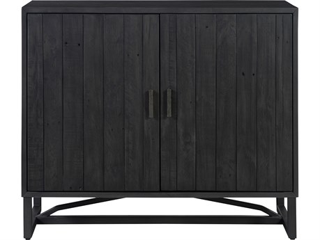 Moe's Home Sierra Black Pine Wood Accent Chest