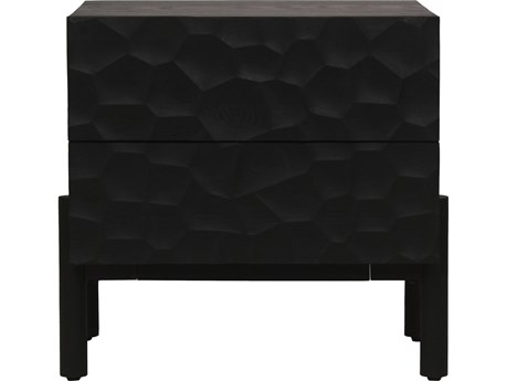 Moe's Home Misaki 2-Drawers Oak Wood Nightstand