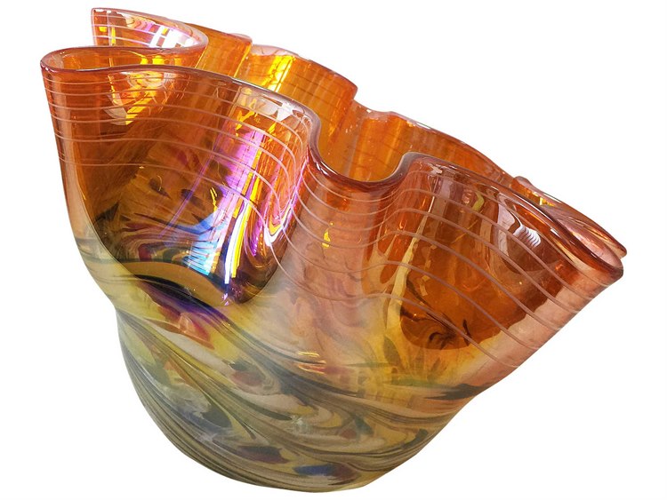 Moe's Home Collection Orange Decorative Plate MEHS102012