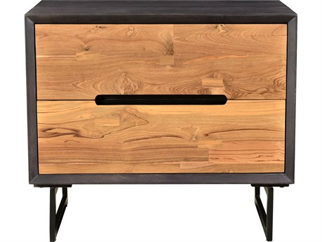 Moe's Home Vienna 2-Drawers Mango Wood Nightstand