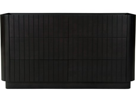 Moe's Home Povera 6-Drawers Acacia Wood Double Dresser