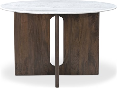 Moe's Home Stanley Round Marble Dining Table