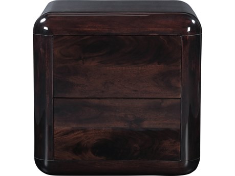 Moe's Home Rory 2-Drawers Brown Acacia Wood Nightstand