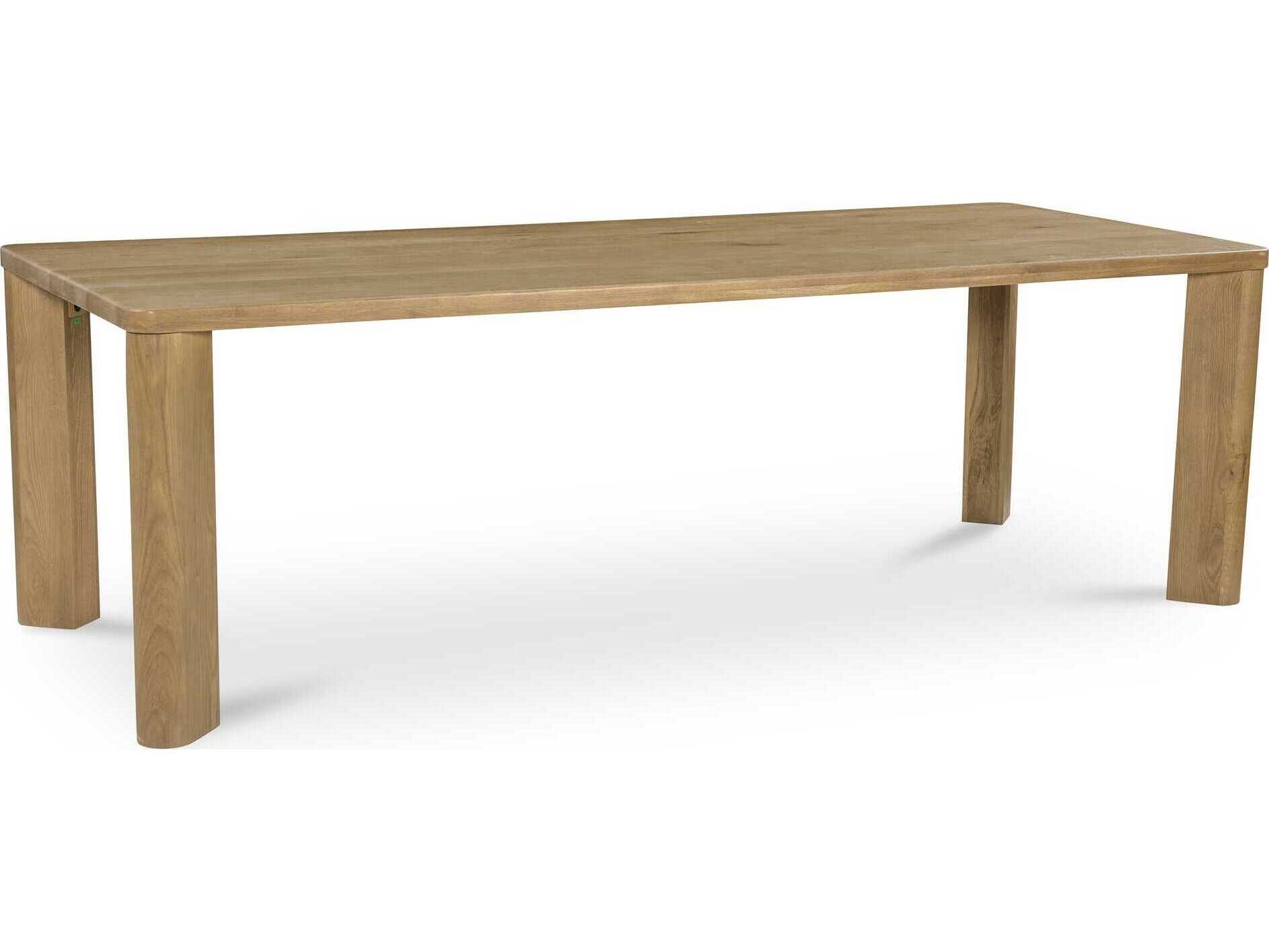Moe's Home Segment Rectangular Wood Brown Dining Table