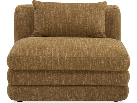 Moe's Home Lowtide Slipper Brown Fabric Armless Modular Chair