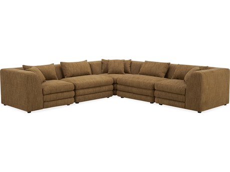 Moe's Home Lowtide Classic L-Shaped Modular Sectional Amber Glow