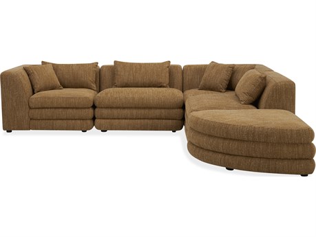 Moe's Home Lowtide Alcove Modular Sectional Amber Glow