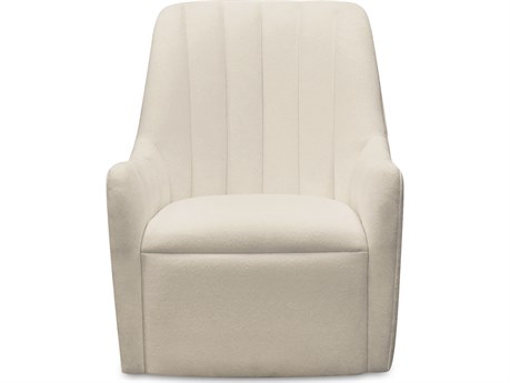 Moe's Home Bowie Swivel White Accent Chair