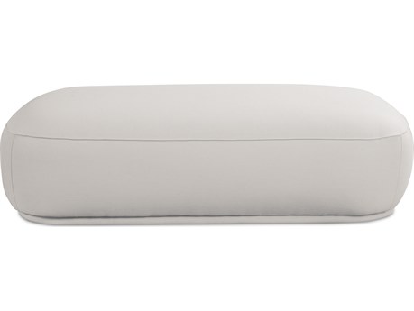 Moe's Home Marion White Upholstered Ottoman