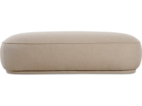 Moe's Home Marion Beige Upholstered Ottoman
