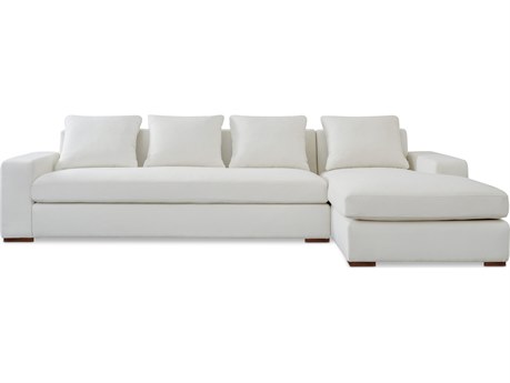 Moe's Home Thomas White Upholstered Right Sectional Sofa