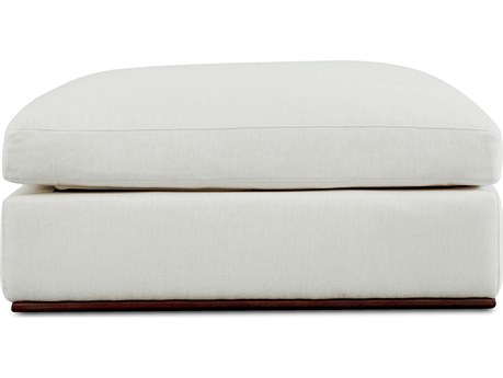 Moe's Home Rue White Upholstered Ottoman