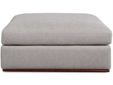 Moe's Home Rue Gray Upholstered Ottoman