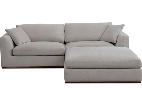 Moe's Home Rue Gray Upholstered Sectional Sofa