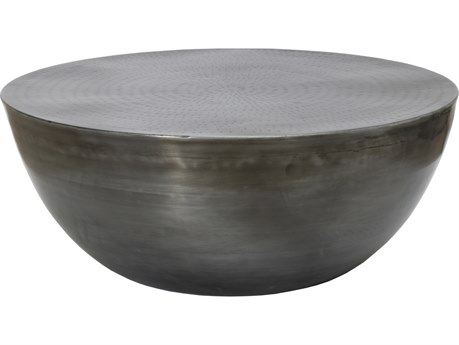 Moe's Home Conga Round Metal Antique Nickel Coffee Table