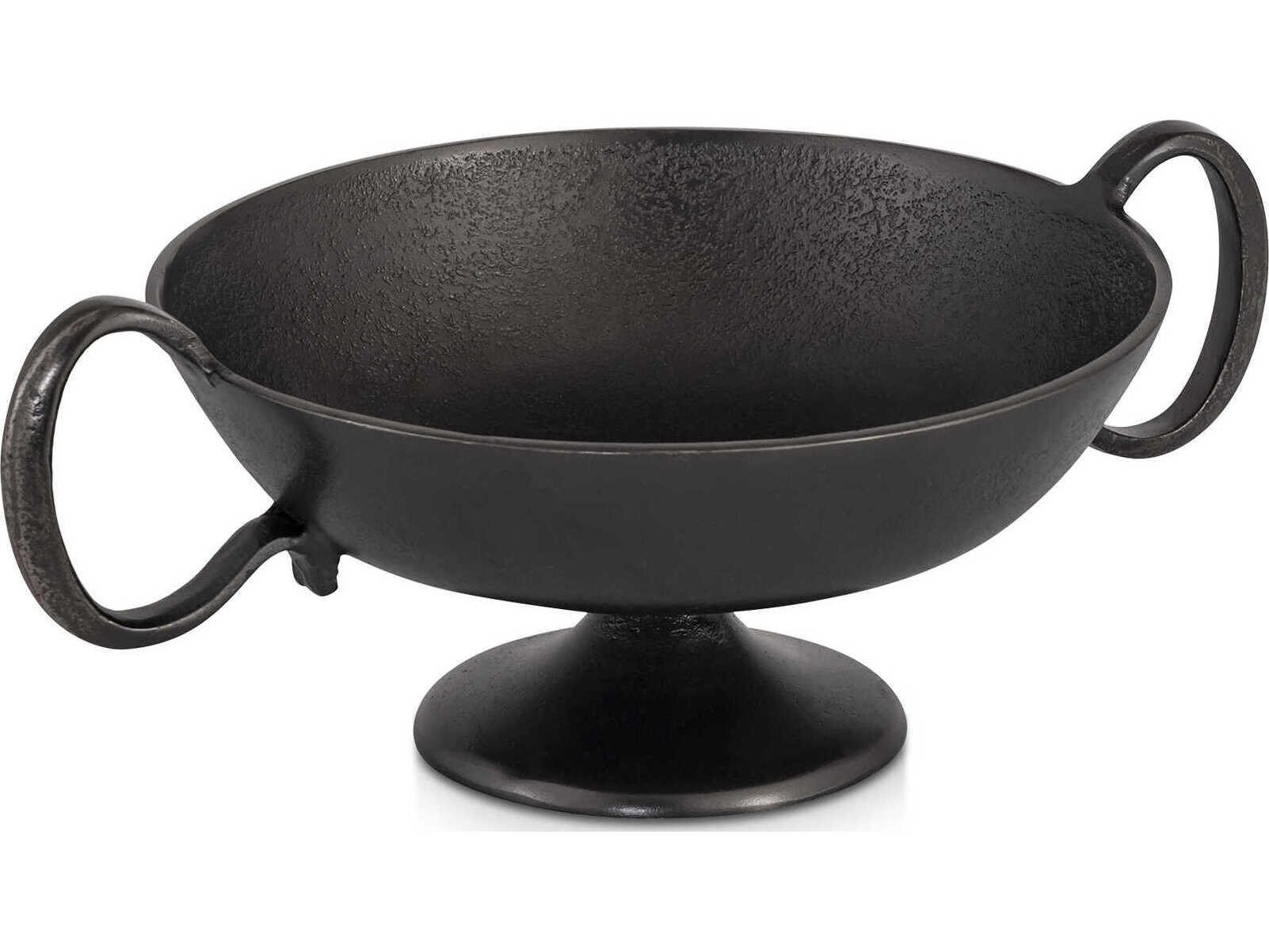 Floris Black Cast Aluminum Decorative Bowl