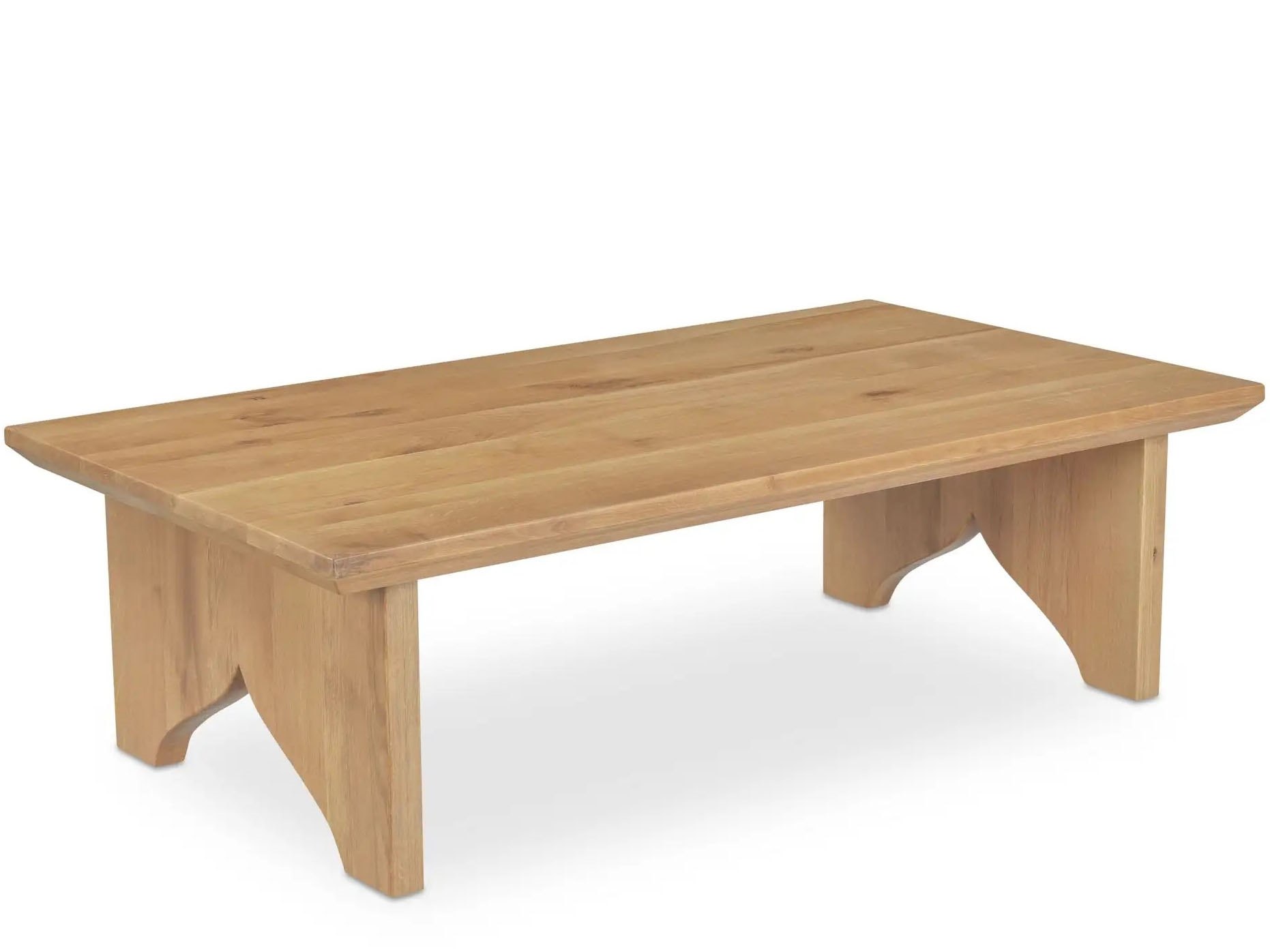 Lake Rectangular Wood Natural Coffee Table
