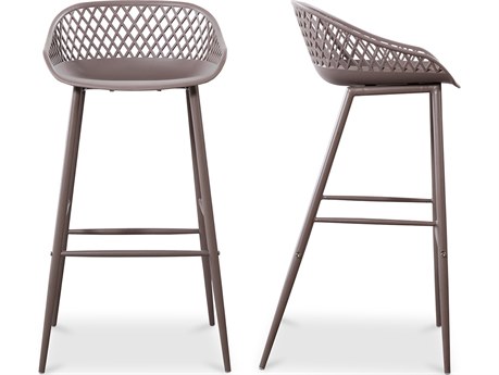Moe's Home Piazza Grey Bar Stool - Set of Two