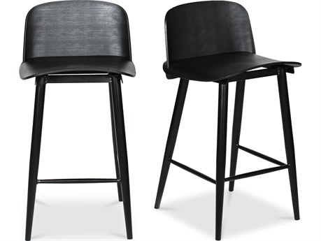 Moe's Home Looey 18" Counter Stool Black-M2 - Set of Two