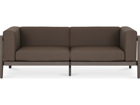 Moe's Home Suri Taupe Brown Upholstered Sofa