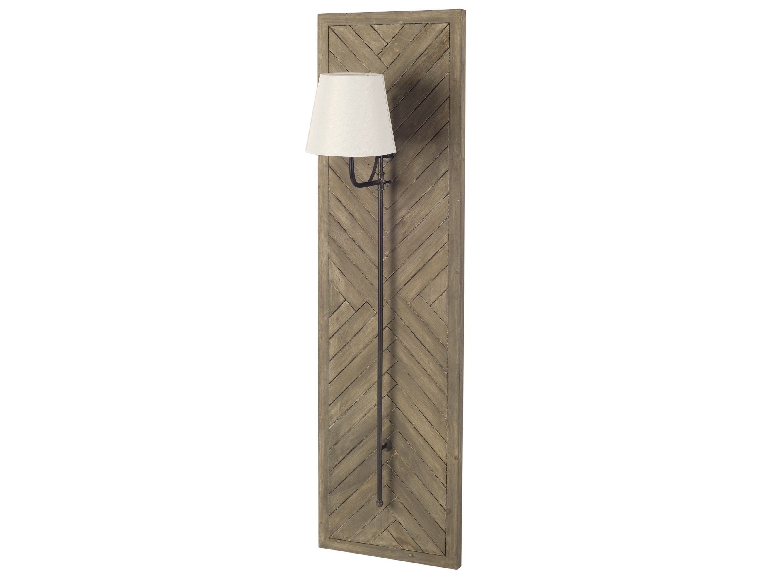Vector 12.5x53 Brown Wooden Body Copper Metal Rectangular Wall Sconce in Wood |