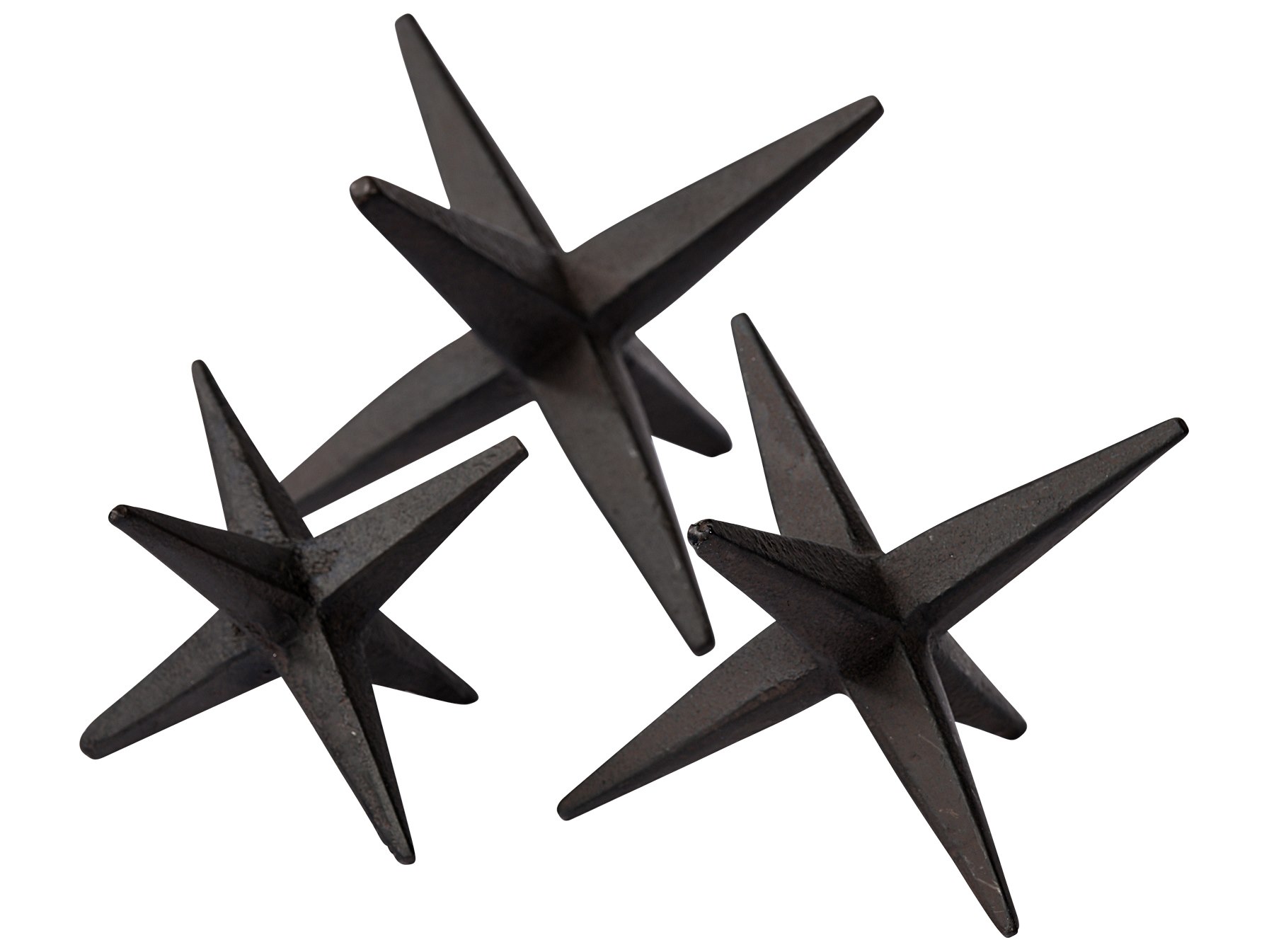 Rhea (Set of 3) Brown Cast Iron Small, Medium & Large Jacks