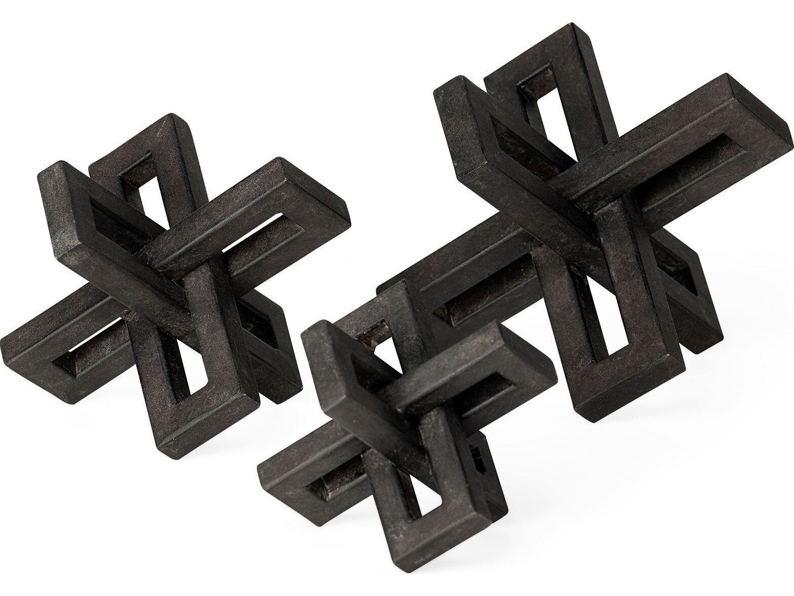 Aleph (Set of 3) Black Metal Small Medium & Large Jacks