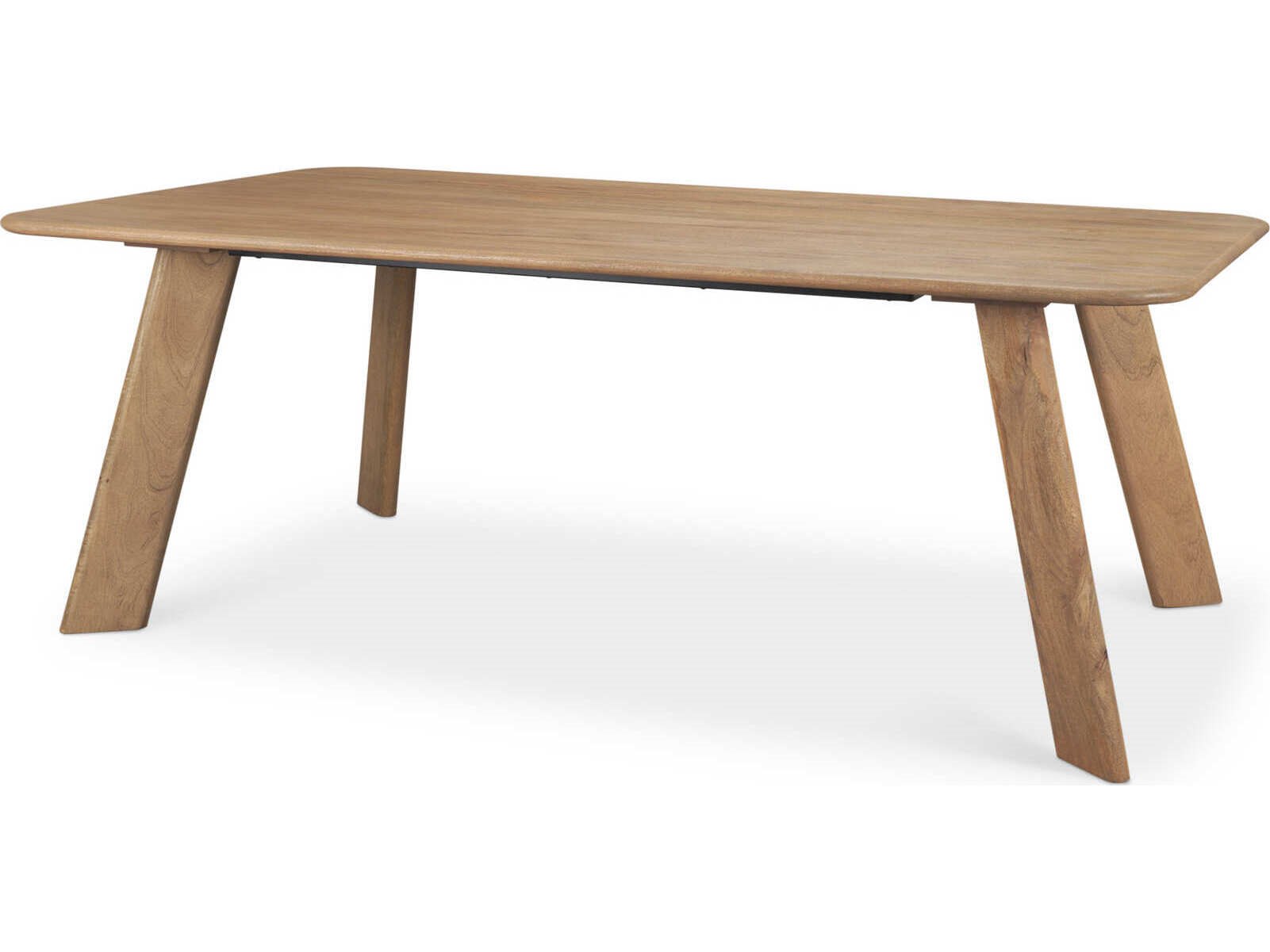 Mercana Welborn 84" Light Brown Wood Rectangular Dining Table