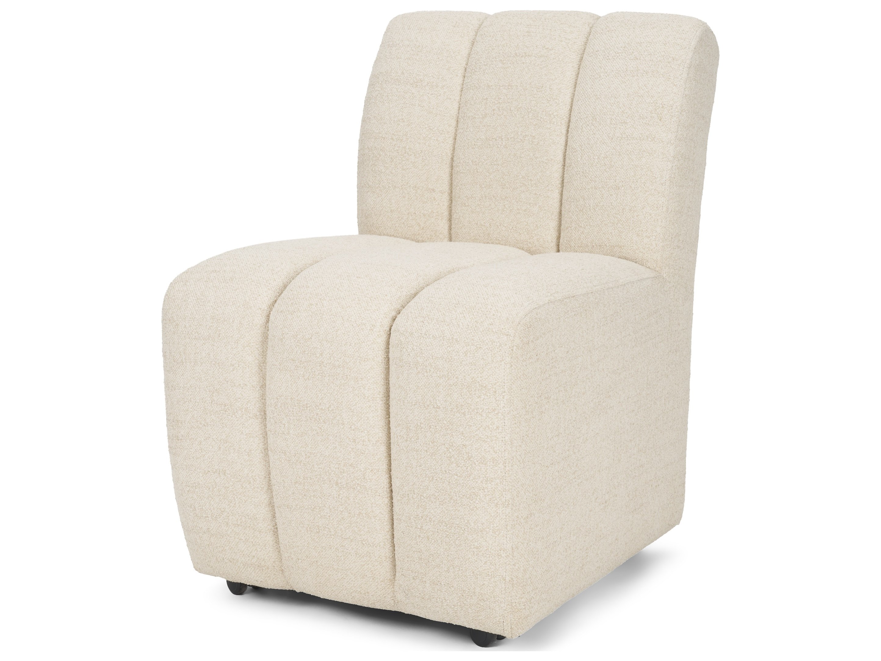Wilkins Beige Performance Fabric Upholstered Dining Chair