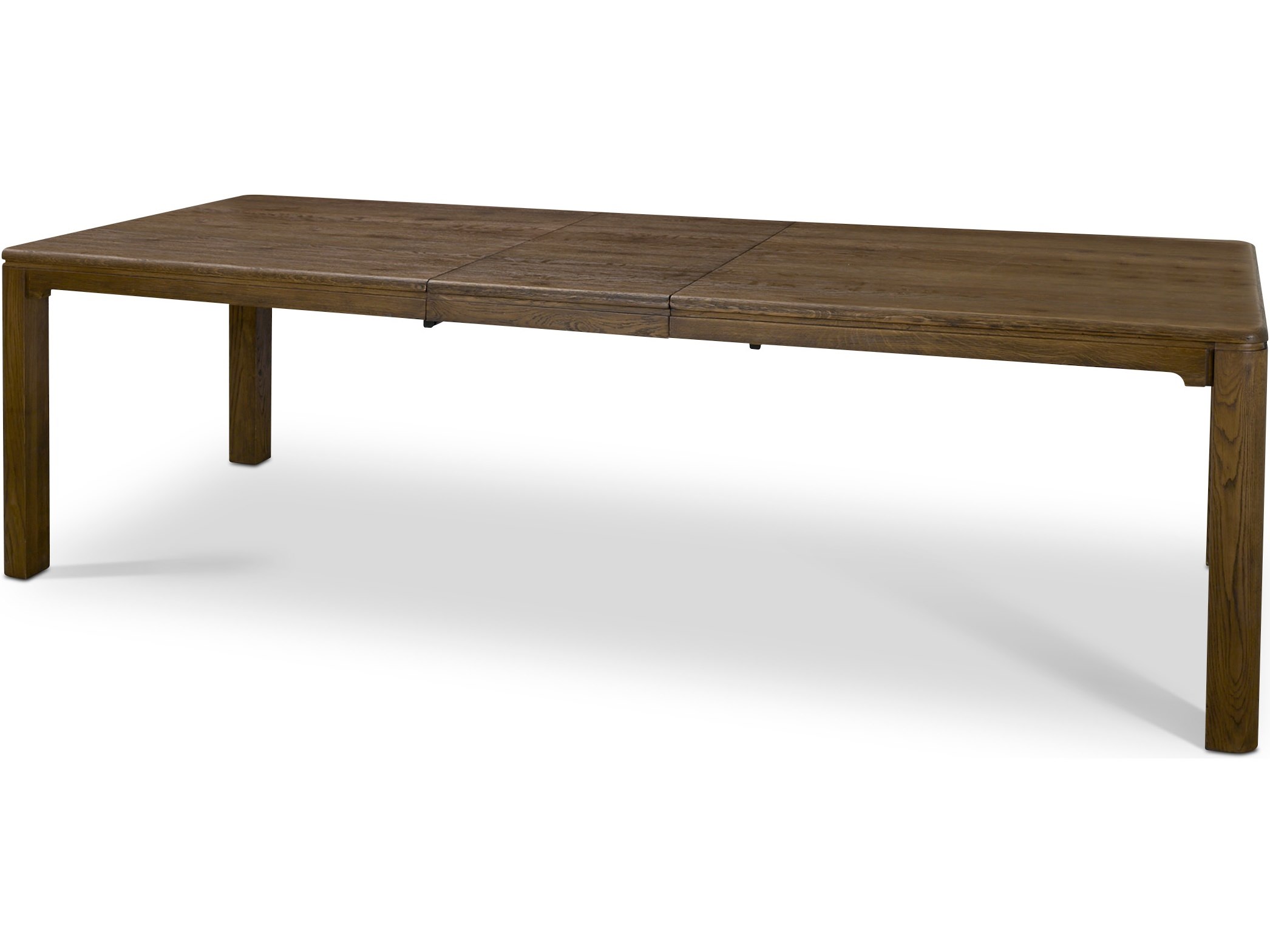 Mercana Kendrix 84" Dark Brown Oak Wood Extendable Rectangular Dining Table