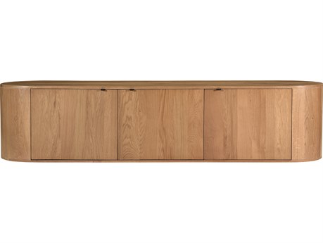 Moe's Home Theo 80" Oak Wood Natural Media Console