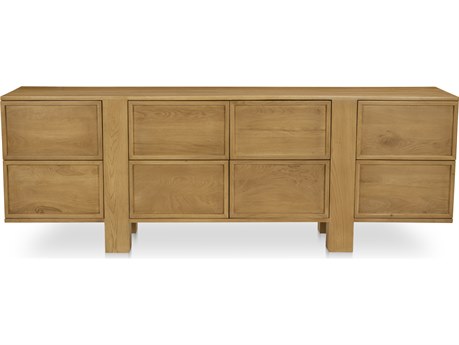 Moe's Home Henley Brown Oak Wood Double Dresser