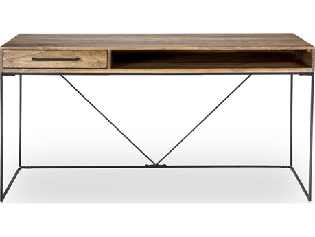 Moe's Home Colvin Natural Mango Wood Secretary Desk