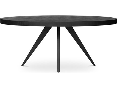 Moe's Home Parq Oval Wood Black Dining Table