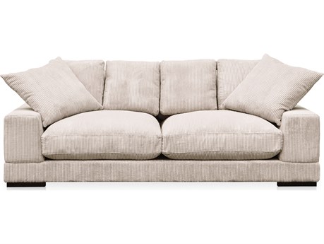 Moe's Home Plunge Cappuccino Beige Upholstered Sofa