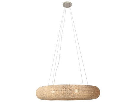 Metropolitan Copra 8-Light Nickel Brown Round Pendant
