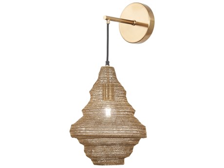 Metropolitan Marseille 1-Light Gilded Brass Wall Sconce