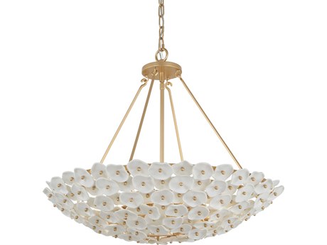 Metropolitan Coastlyn 6-Light Legacy Brass Bowl Pendant