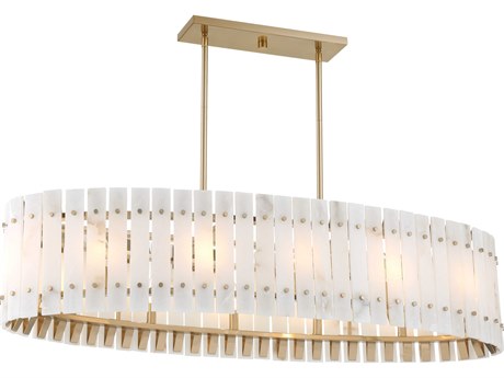 Metropolitan Bardon 12-Light Celeste Brass Island Pendant