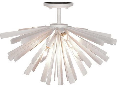 Metropolitan Confluence 6-Light Piastra White Sputnik Semi Flush Mount