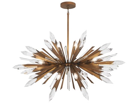 Metropolitan Elsa 12-Light Painted Gold Sputnik Island Pendant