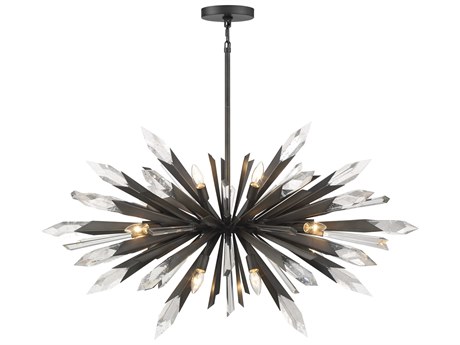 Metropolitan Elsa 12-Light Midnight Graphite Black Sputnik Pendant