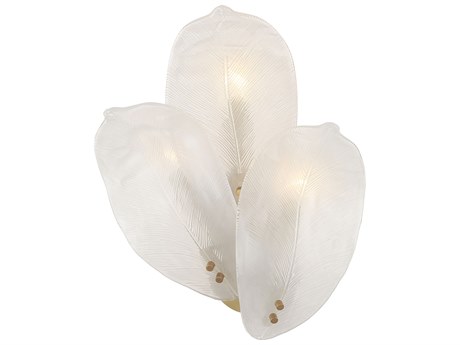 Metropolitan Orchid 3-Light Legacy Brass Wall Sconce