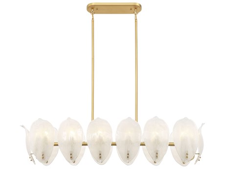 Metropolitan Orchid 14-Light Legacy Brass Island Pendant