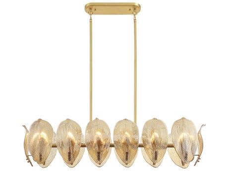Metropolitan Orchid 14-Light Legacy Brass Island Pendant