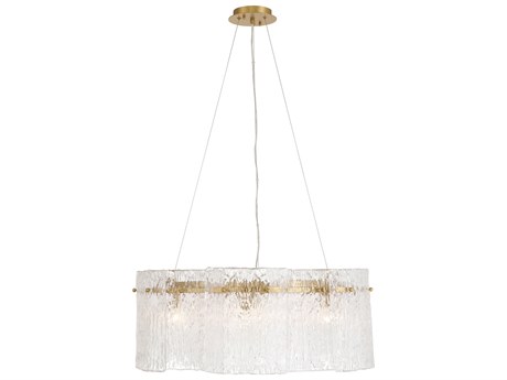 Metropolitan Brookstreet 6-Light Legacy Brass Drum Pendant